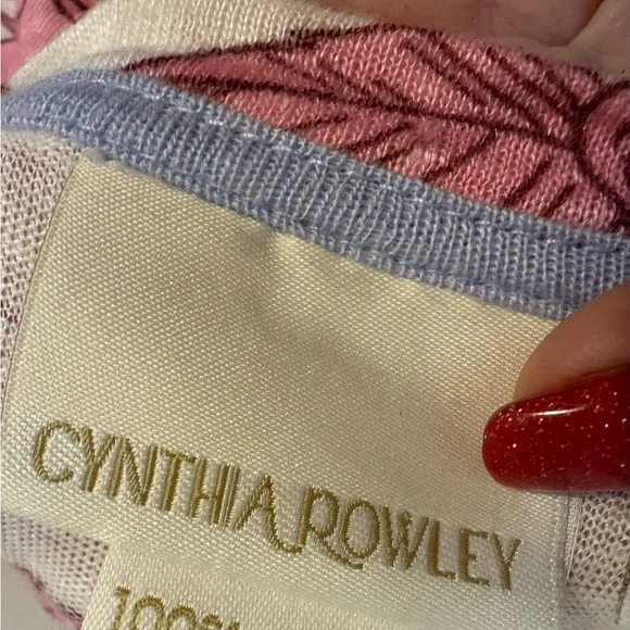 GORGEOUS     Floral Cap Sleeve Linen Top   LARGE         #2 - Picture 8 of 8